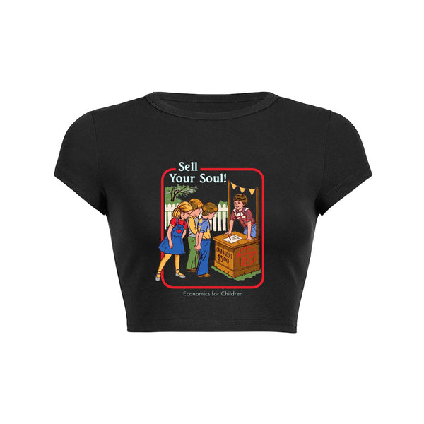 Economics for Children Crop Top Baby Tee