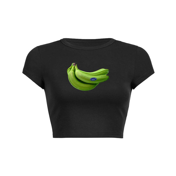 Camiseta corta para bebé con gráfico de plátano fresco 