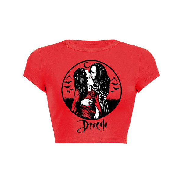 Vampire Lovers Dracula Crop Top Baby Tee