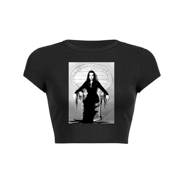 Gothic Majesty Crop Top Baby Tee