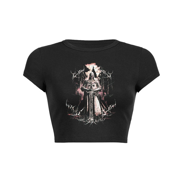 Dark Paladin Crop Top Baby Tee