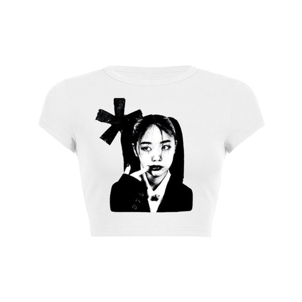 Grunge Aesthetic Crop Top Baby Tee