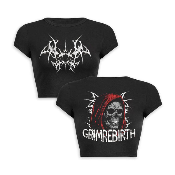 Grim Rebirth Crop Top Baby Tee