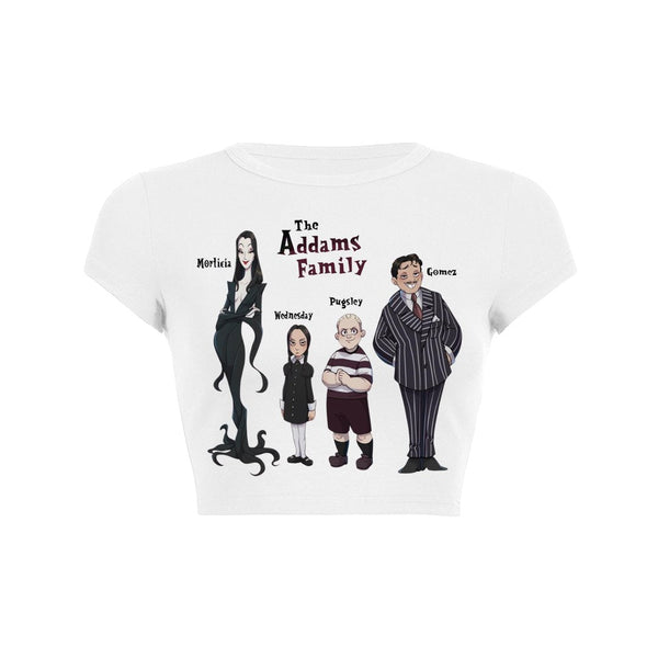 Creepy Clan Crop Top Baby Tee