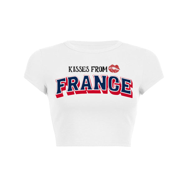 Camiseta bebé Besos desde Francia 1 