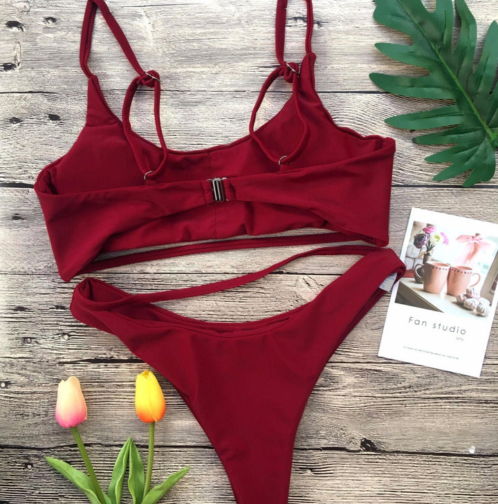 Hollow out bikini - Halibuy